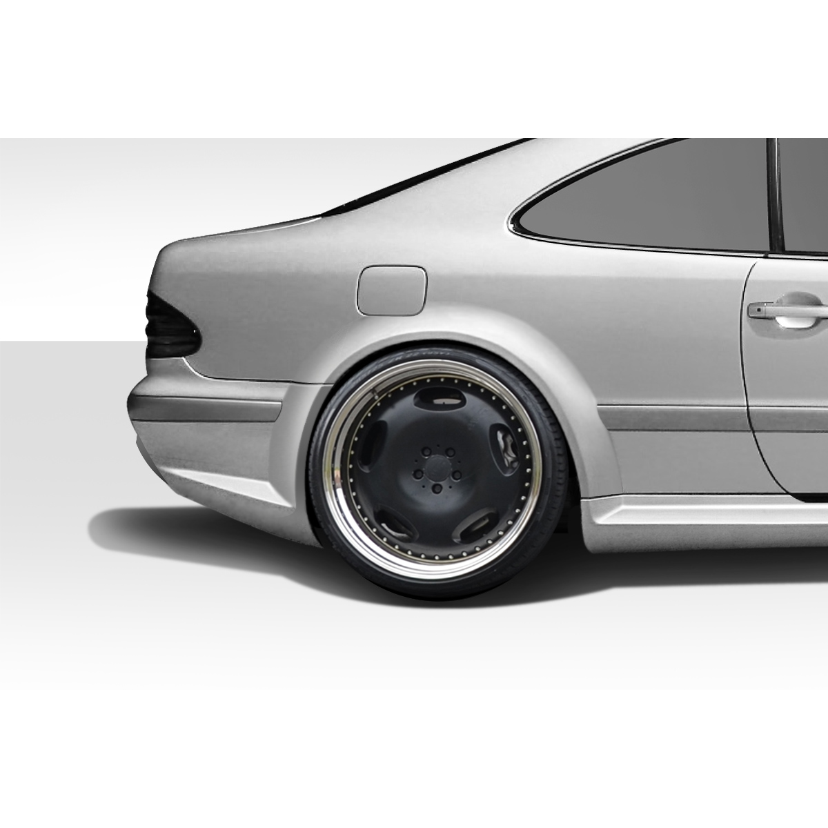 Modify your Mercedes-Benz CLK-Class 1998 with our Exterior/Complete Body Kits - Angle shows rear side view of vehicle details