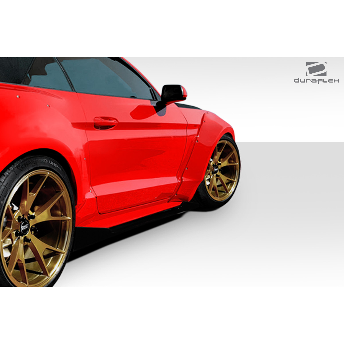 Modify your Ford Mustang 2015 with our Exterior/Fenders - Image shows the rear side view at a slight angle