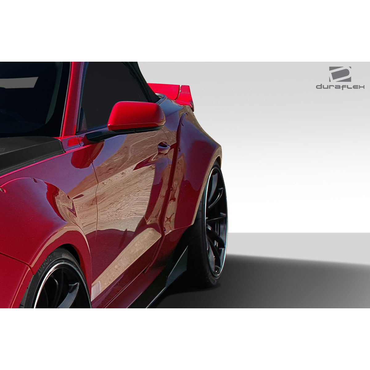 Modify your Ford Mustang 2015 with our Exterior/Fenders - Angled view showing rear fender and flares