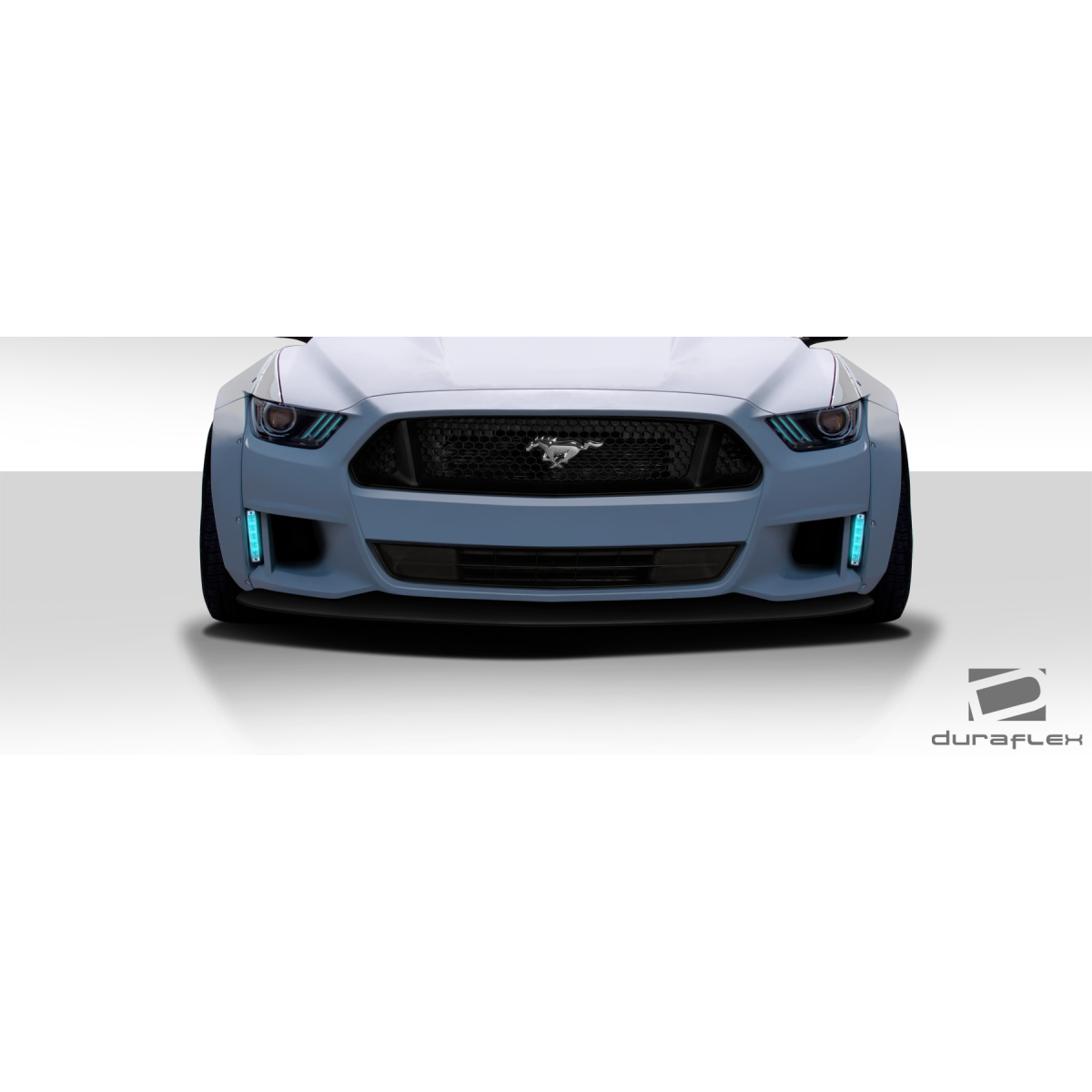 Modify your Ford Mustang 2015 with our Exterior/Front Lips - Front view of the vehicle at eye level