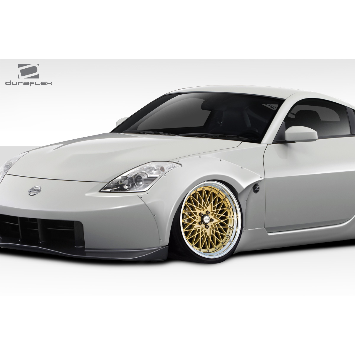 Modify your Nissan 350Z 2003 with our Exterior/Fenders - Image shows vehicle from a slightly front angle