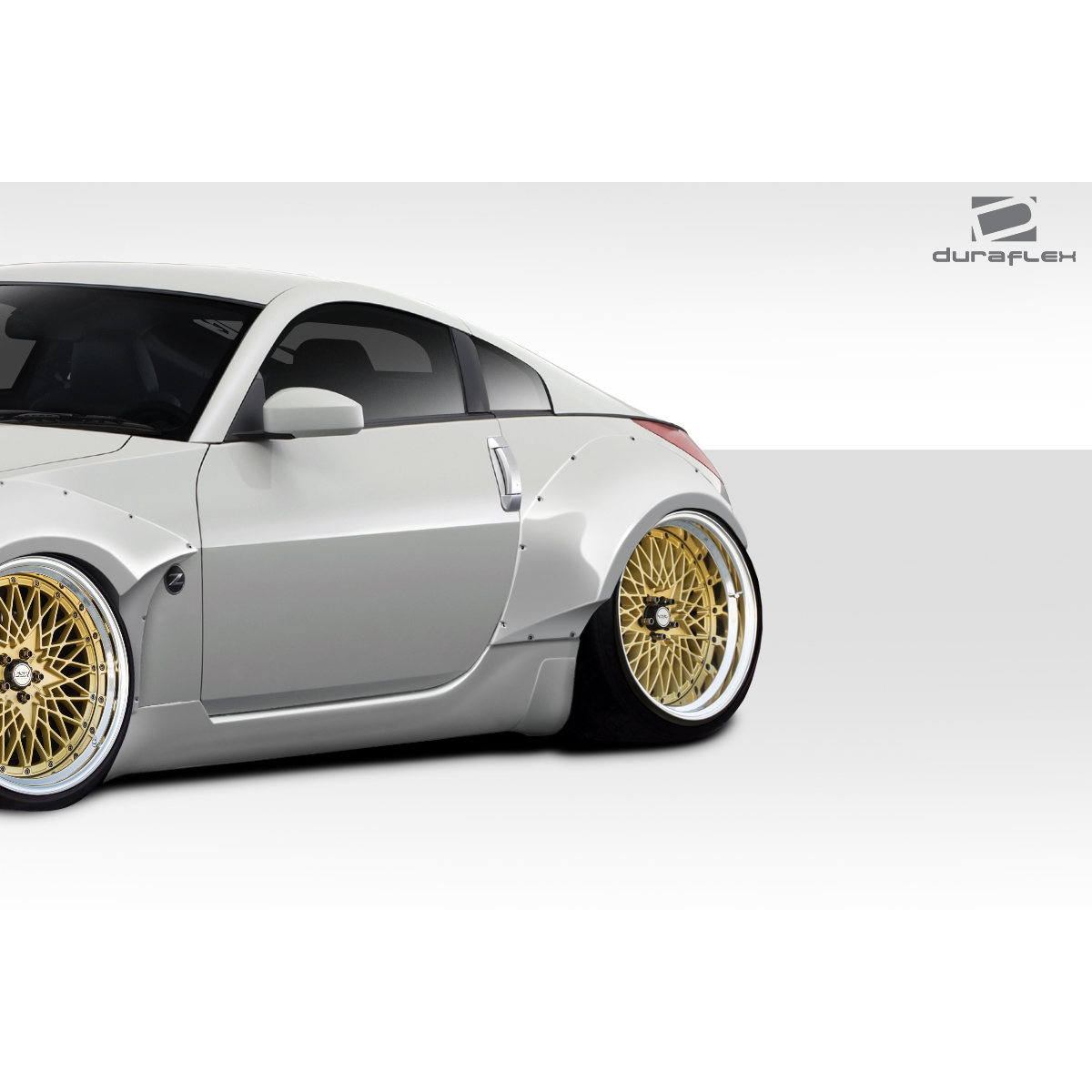 Modify your Nissan 350Z 2003 with our Exterior/Fenders - Angled side view of modified Nissan 350Z