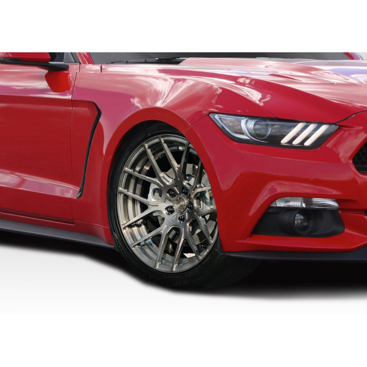 Modify your Ford Mustang 2015 with our Exterior/Fenders - Front quarter view showing fender and wheel