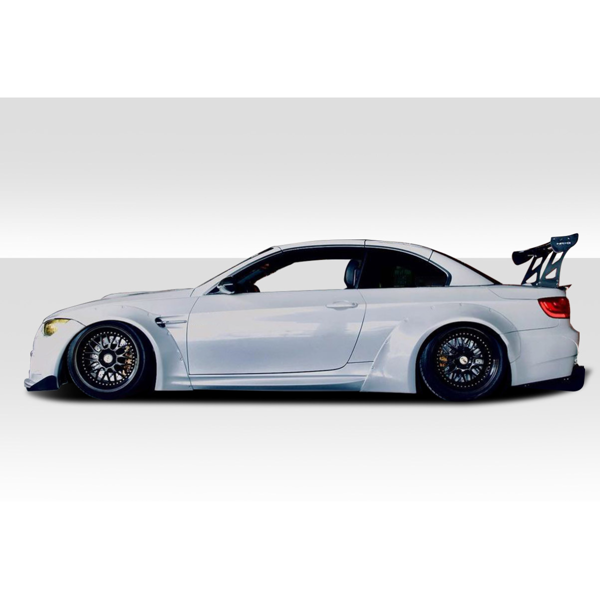 Modify your BMW M3 2008 with our Exterior/Complete Body Kits - Side view showcasing modified body kit angle