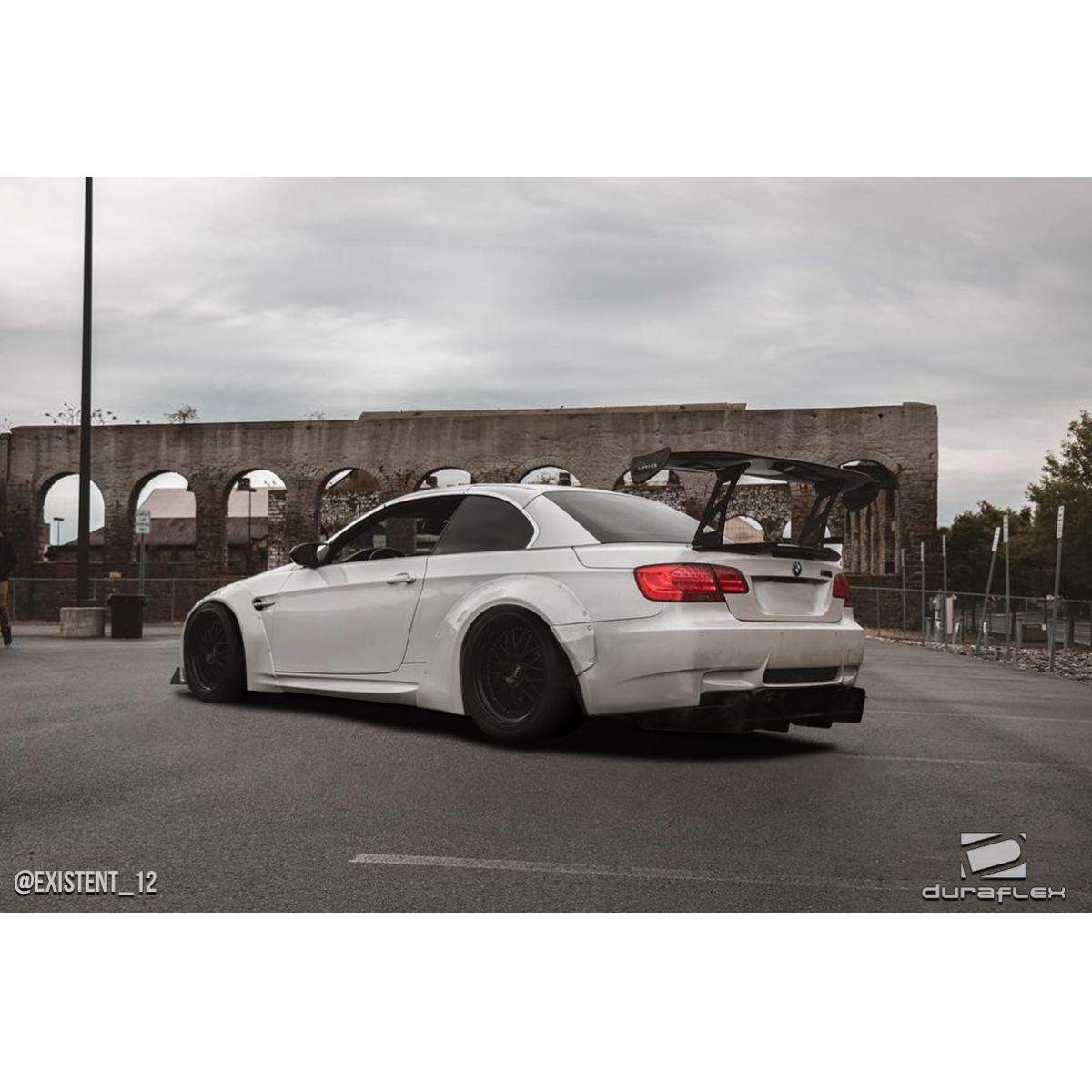 Modify your BMW M3 2008 with our Exterior/Complete Body Kits - The image shows the vehicle from a rear angle