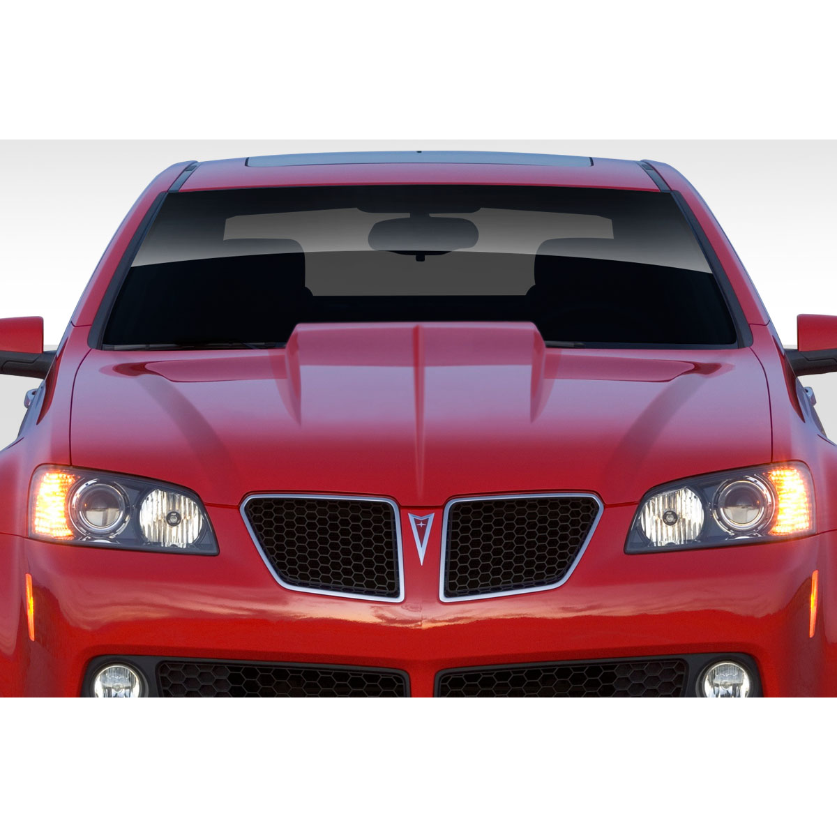 Modify your Pontiac G8 2008 with our Exterior/Hoods - Front view of vehicle at eye level angle