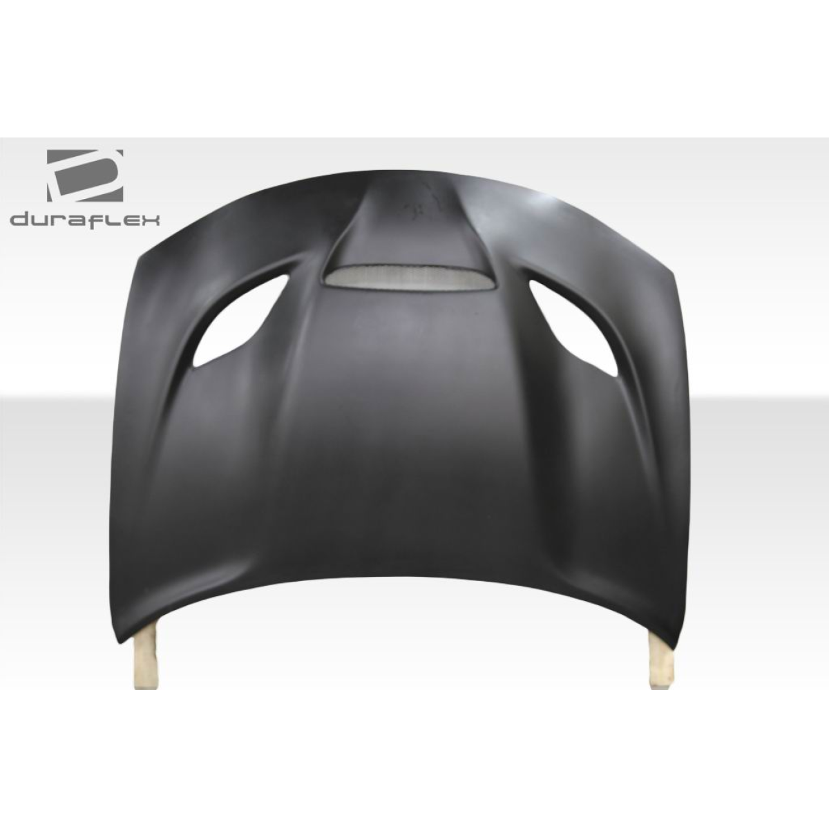 Modify your Dodge Charger 2015 with our Exterior/Hoods - Front view of a vehicle hood at a straight angle