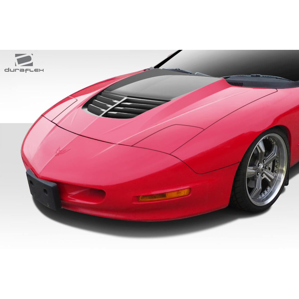 Modify your Pontiac Firebird 1993 with our Exterior/Hoods - Front 3 quarter angle of vehicle hood