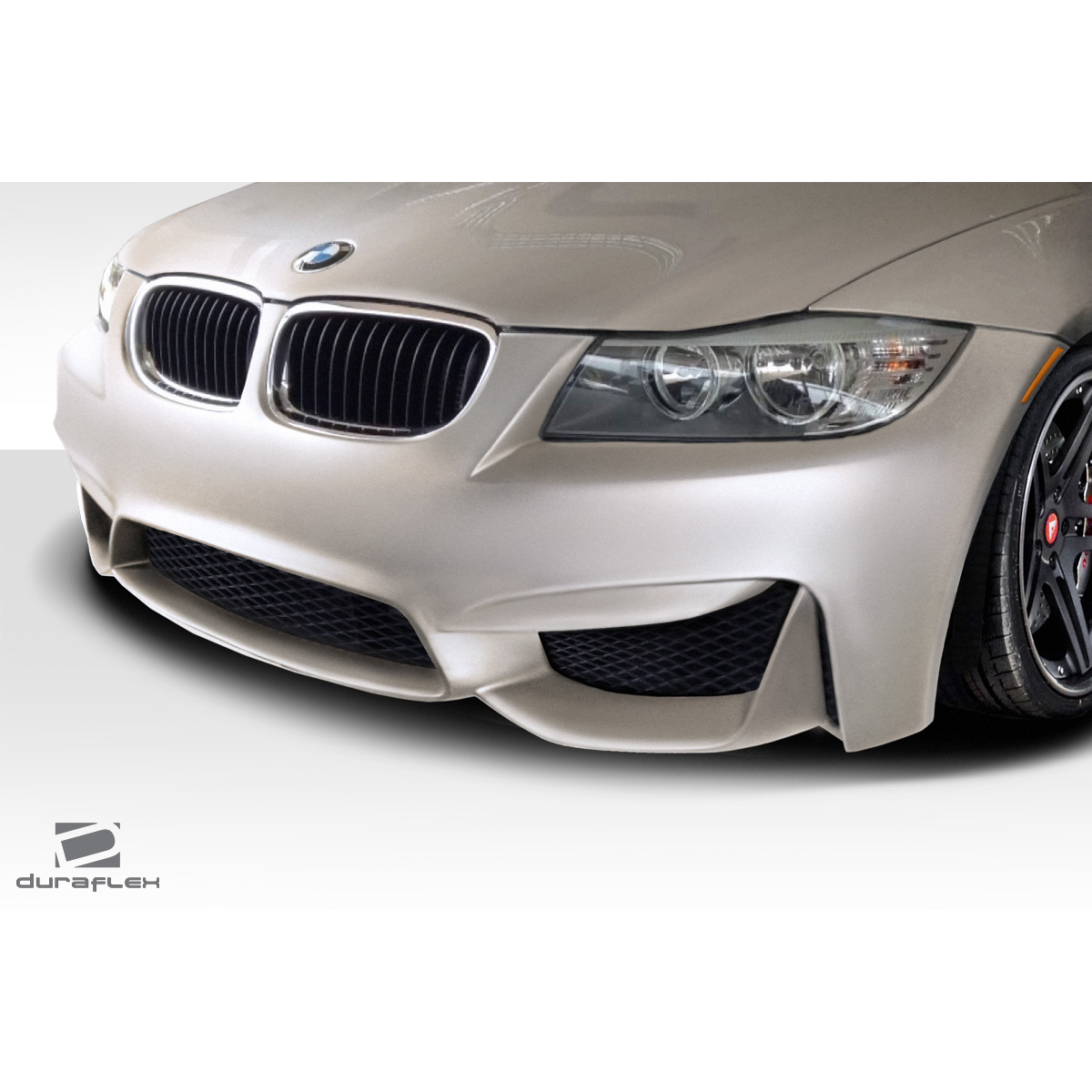 Modify your BMW 3-Series 2009 with our Exterior/Front Bumpers or Lips - Frontal angle view of front bumper part