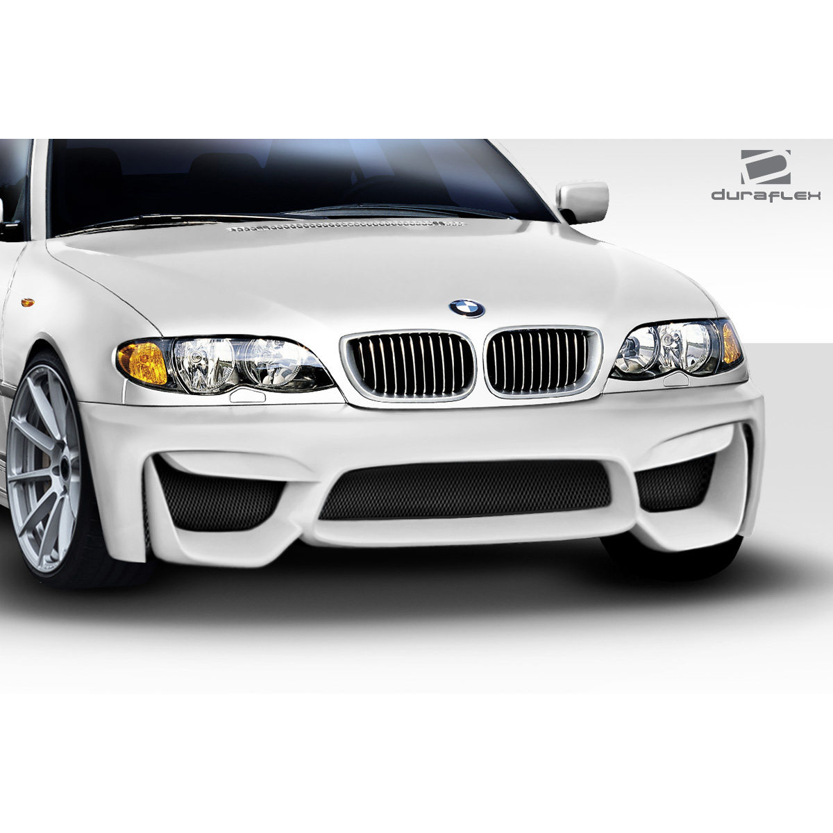 Modify your BMW 3-Series 1999 with our Exterior/Front Bumpers or Lips - Front angle view of the BMW 3 Series E46 bumper