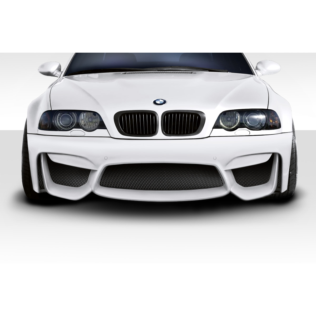 Modify your BMW 3-Series 1999 with our Exterior/Front Bumpers or Lips - Front view of vehicle at eye level angle