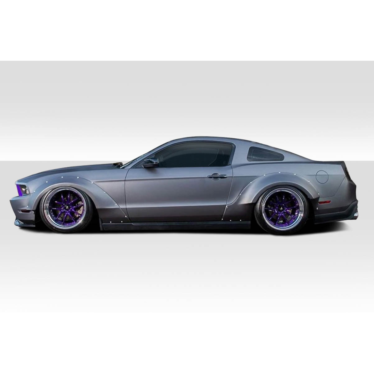 Modify your Ford Mustang 2010 with our Exterior/Complete Body Kits - The image shows a side profile view of the car