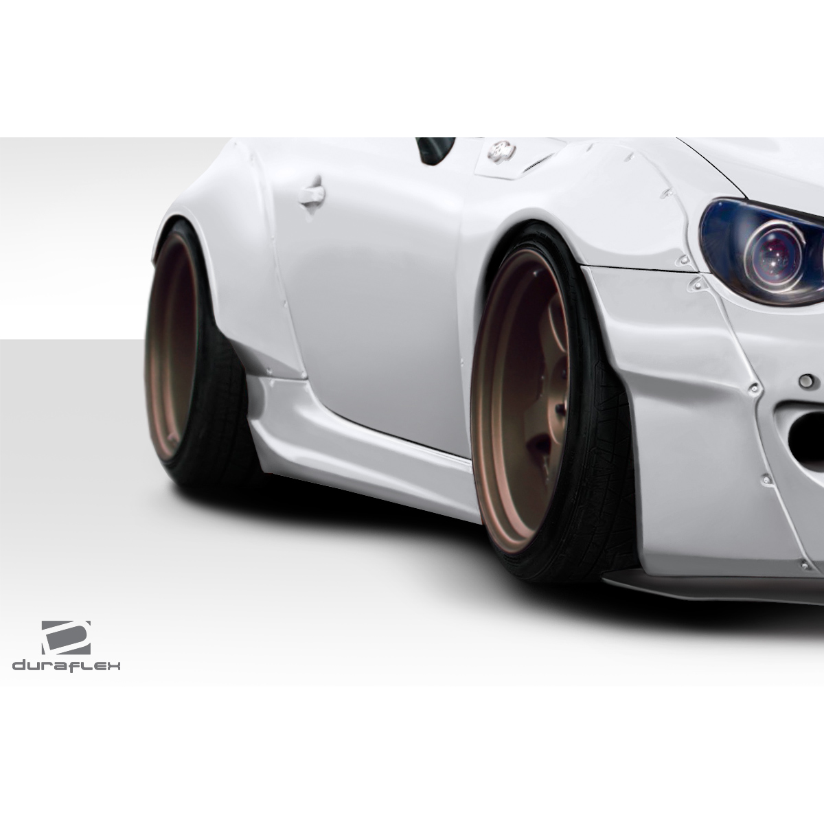 Modify your Subaru BRZ 2013 with our Exterior/Side Skirts - Angled view of a modified Subaru BRZ side skirt