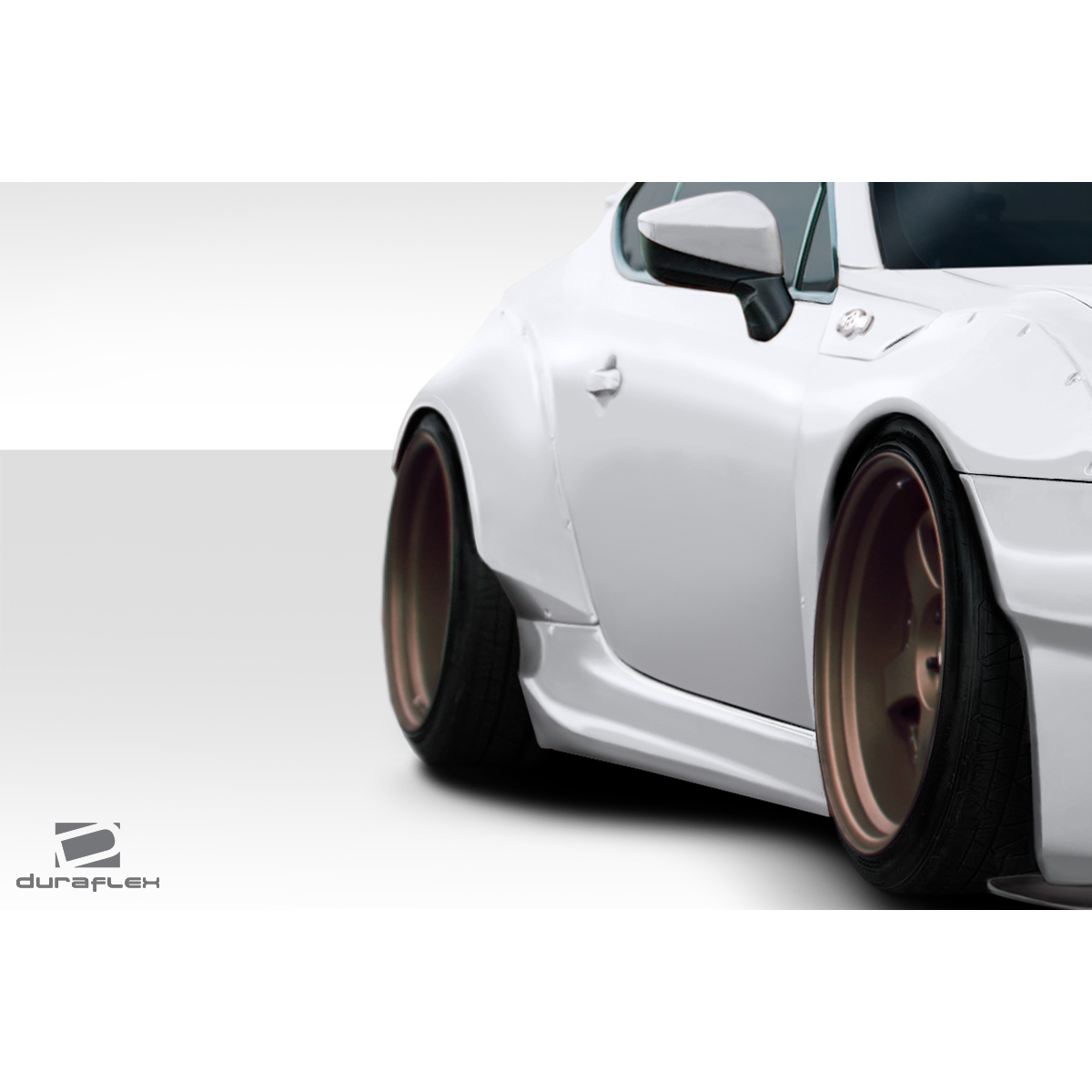 Modify your Subaru BRZ 2013 with our Exterior/Fenders - Rear fender flares viewed from a side angle