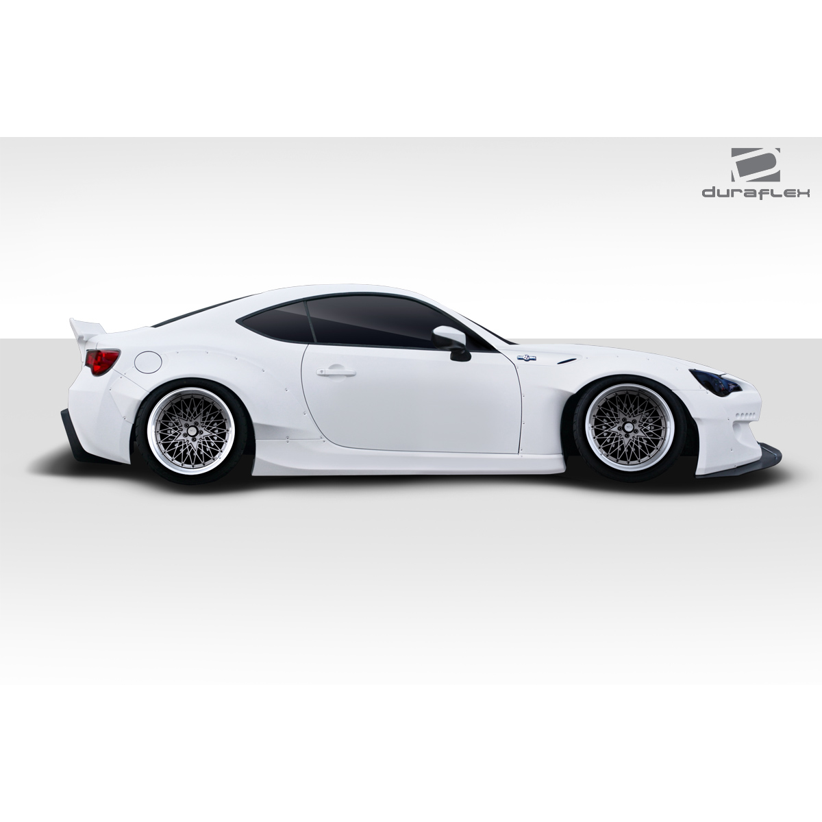 Modify your Subaru BRZ 2013 with our Exterior/Complete Body Kits - Side angle view of a modified Subaru BRZ