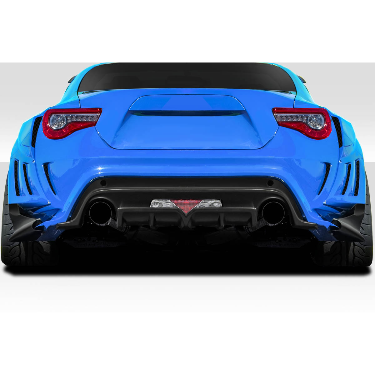 Modify your Scion FR-S 2013 with our Exterior/Rear Bumpers or Lips - The image shows the rear view of the car