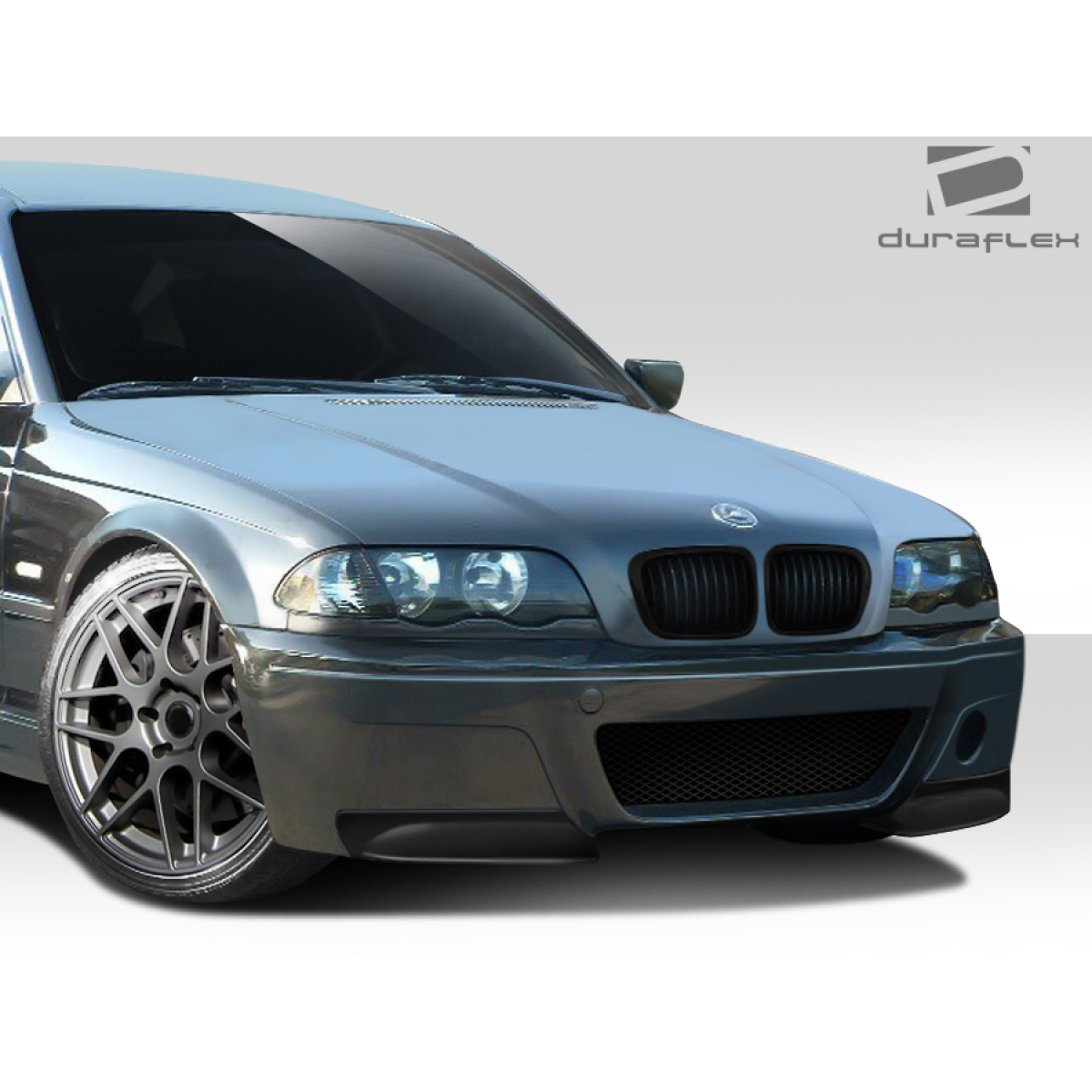 Modify your BMW 3-Series 1999 with our Exterior/Front Bumpers or Lips - Front angle view of BMW E46 model