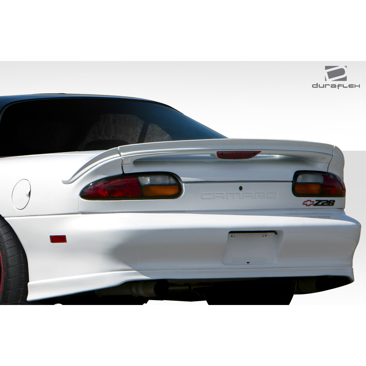 Modify your Chevrolet Camaro 1993 with our Exterior/Wings - Rear view angle showcasing the spoiler design