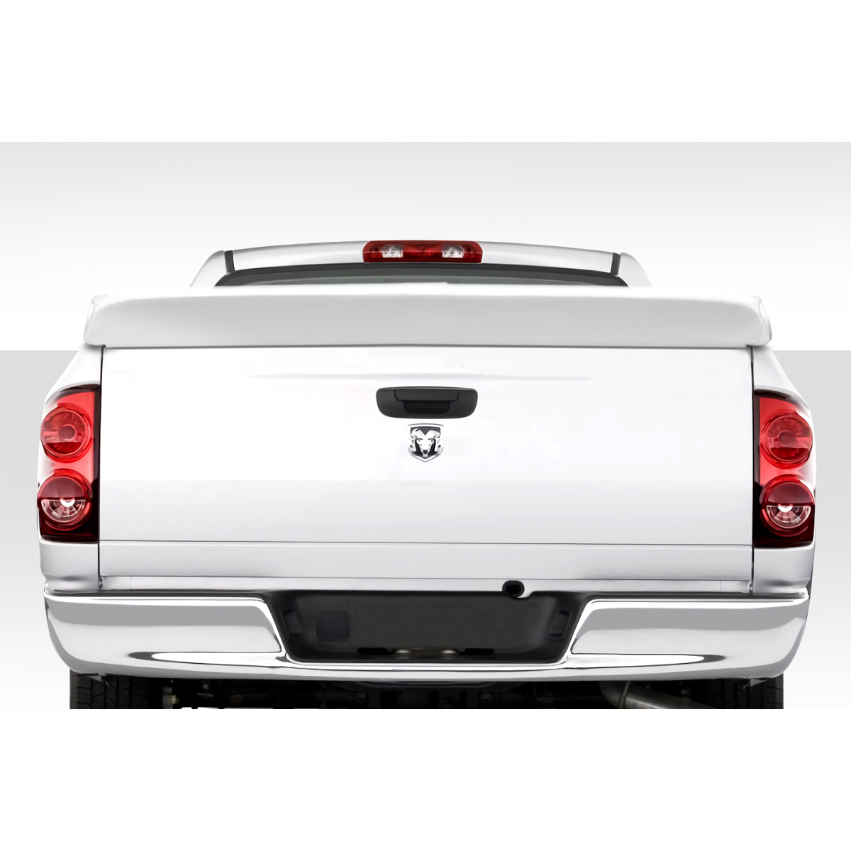 Modify your Dodge Ram 2002 with our Exterior/Wings - Rear view of the vehicle at a straight angle