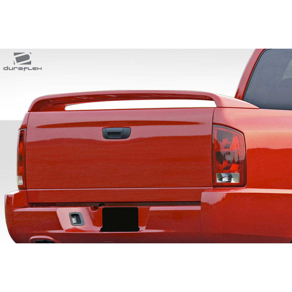 Modify your Dodge Ram 2002 with our Exterior/Wings - Rear view angle of the Dodge Ram spoiler part