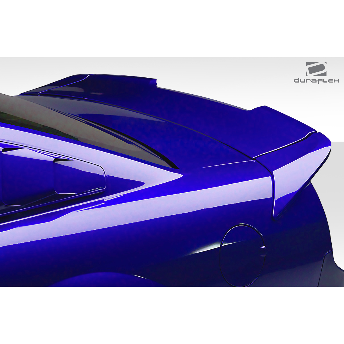 Modify your Ford Mustang 2005 with our Exterior/Wings - Viewed from a slight side angle with focus on spoiler