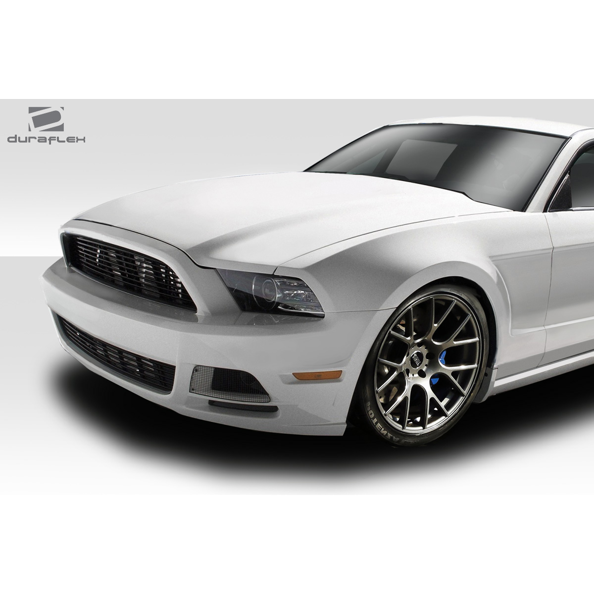 Modify your Ford GT 2010 with our Exterior/Fenders - Front angle view of a modified white car