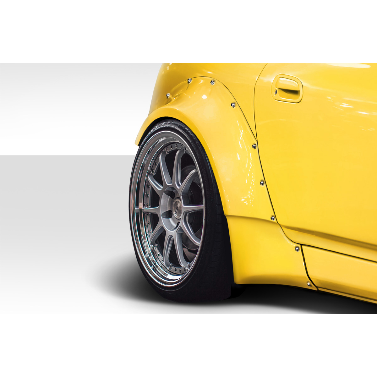 Modify your Honda S2000 2000 with our Exterior/Fenders - Side view of rear fender and wheel angle