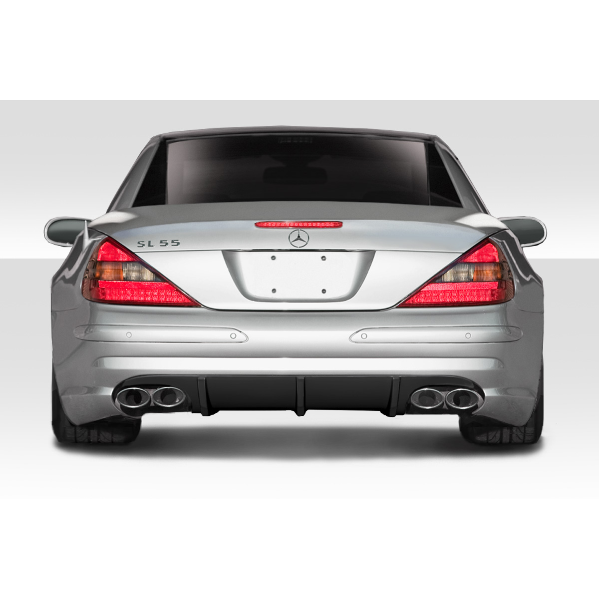 Modify your Mercedes-Benz SL-Class 2003 with our Exterior/Diffusers - Rear view of vehicle at a straight angle