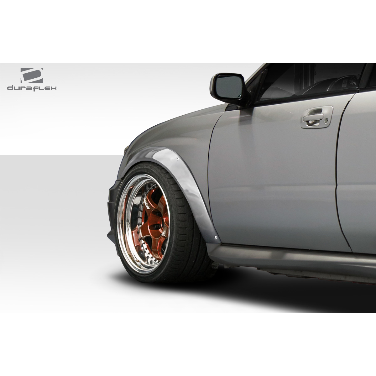 Modify your Subaru Impreza 2004 with our Exterior/Fenders - Side view showing fender flares at an angle