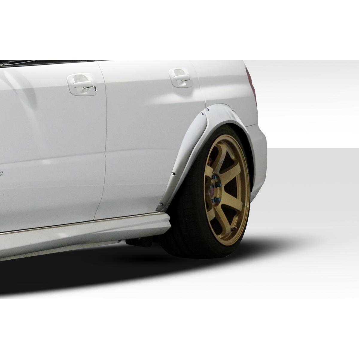 Modify your Subaru Impreza 2004 with our Exterior/Fenders - Part viewed from a low side angle