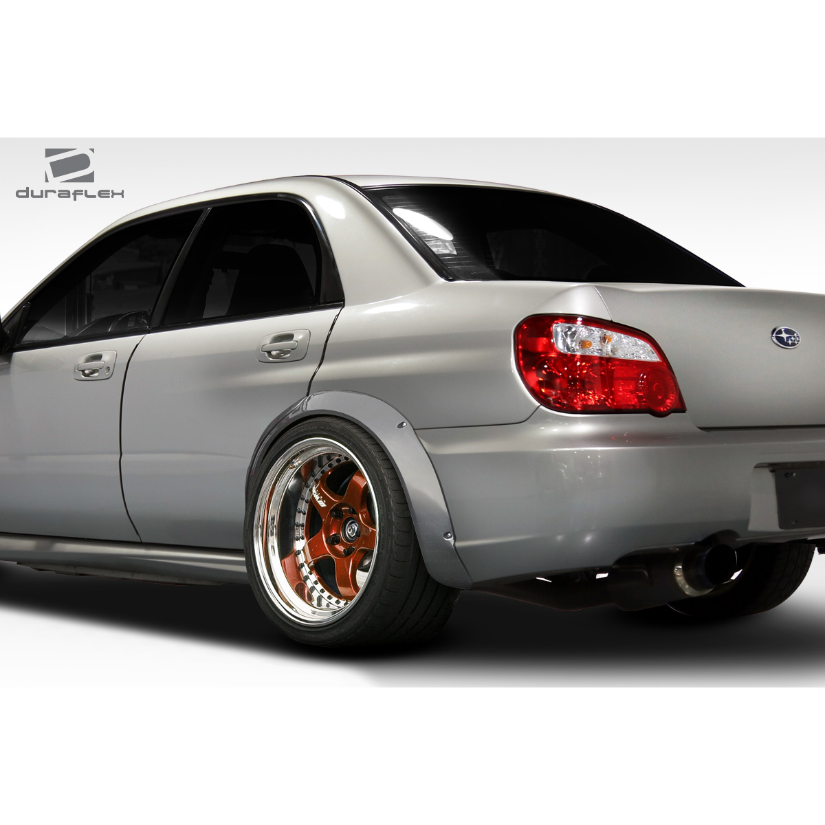 Modify your Subaru Impreza 2004 with our Exterior/Fenders - Rear angle view showcasing fender flares design