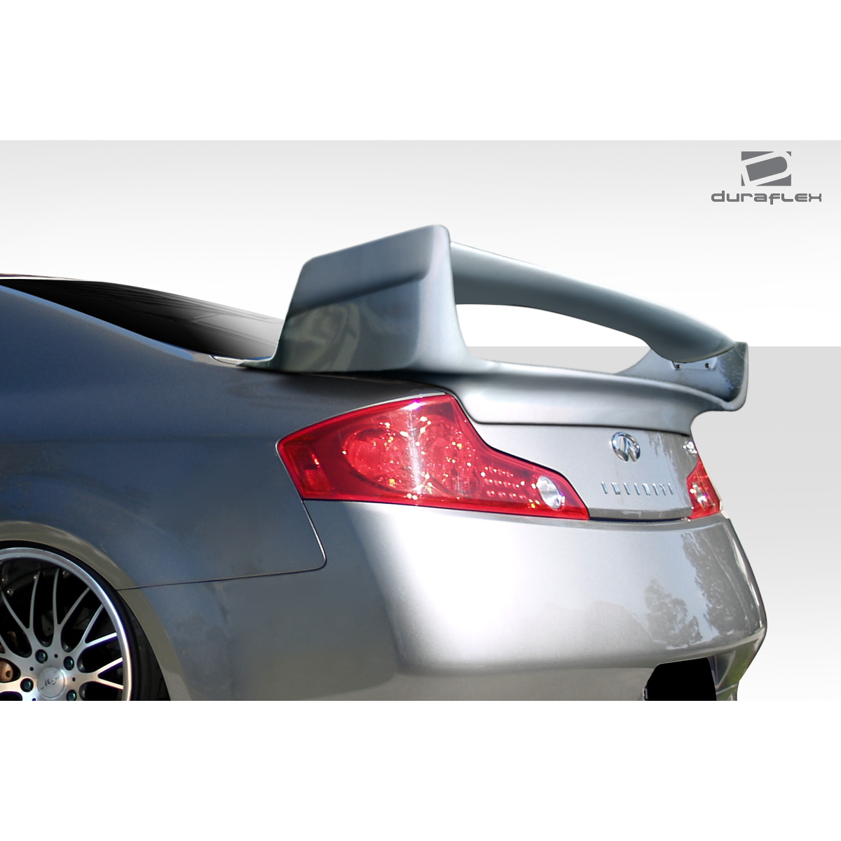 Modify your Infiniti G35 2003 with our Exterior/Wings - Rear angle view of Infiniti G35 with spoiler