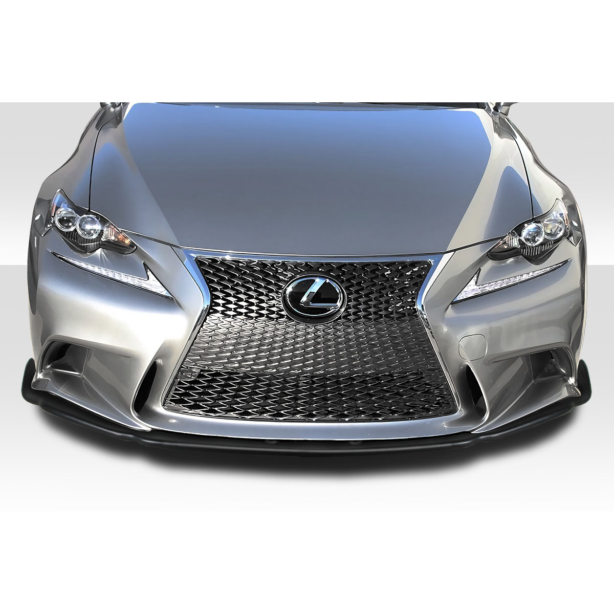 Modify your Lexus IS Series 2014 with our Exterior/Front Bumpers or Lips - Front view of car part showing front lip spoiler