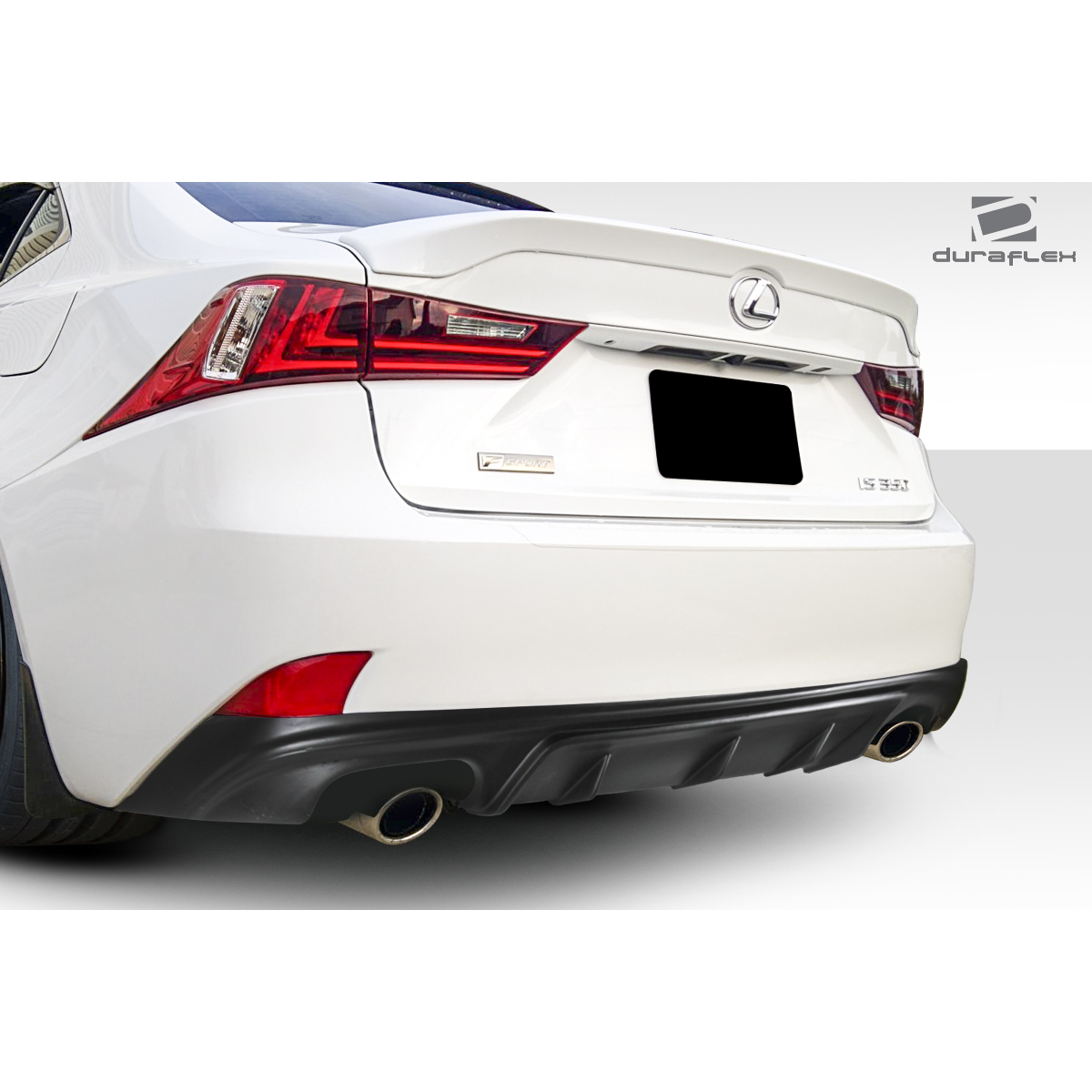 Modify your Lexus IS Series 2014 with our Exterior/Diffusers - Angle view highlighting rear diffuser design