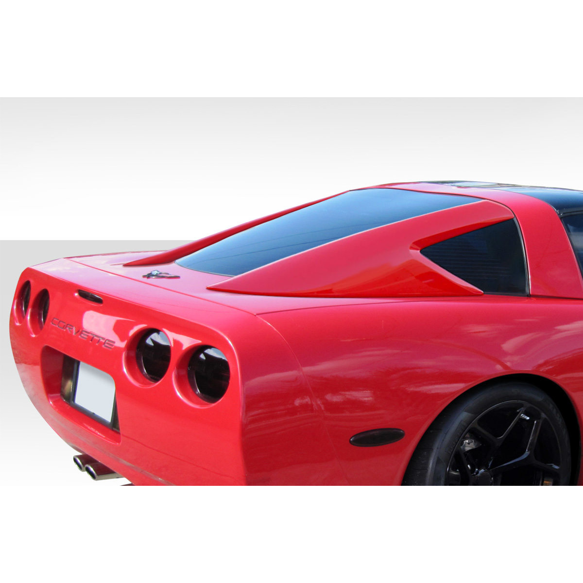 Modify your Chevrolet Corvette 1997 with our Others - Angled view of rear window and body lines