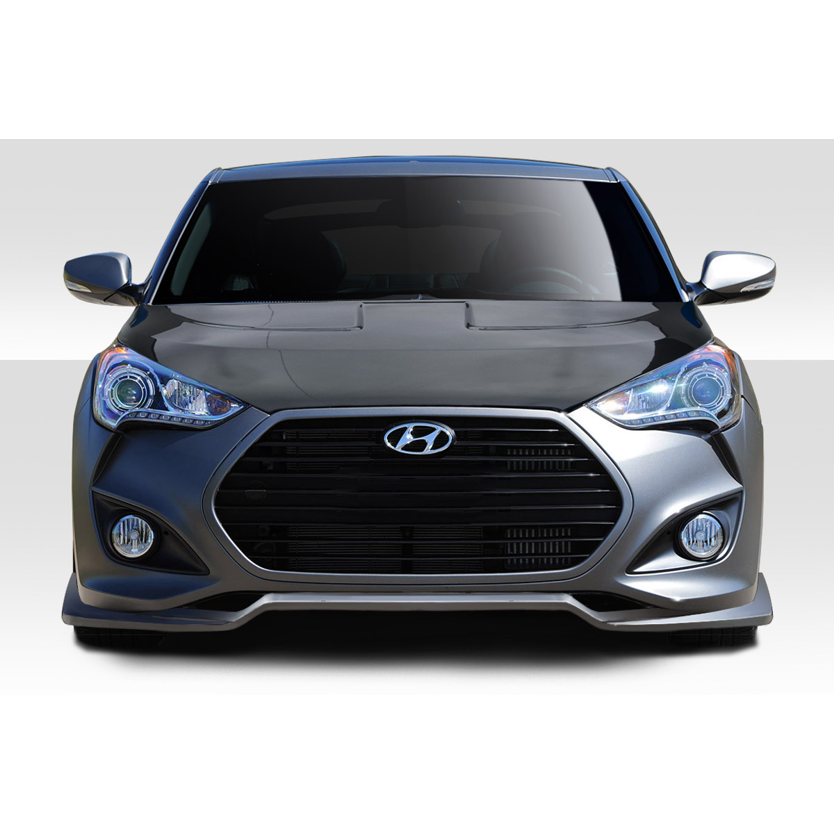 Modify your Hyundai Veloster 2012 with our Exterior/Front Bumpers or Lips - Front view of the vehicle at zero degrees