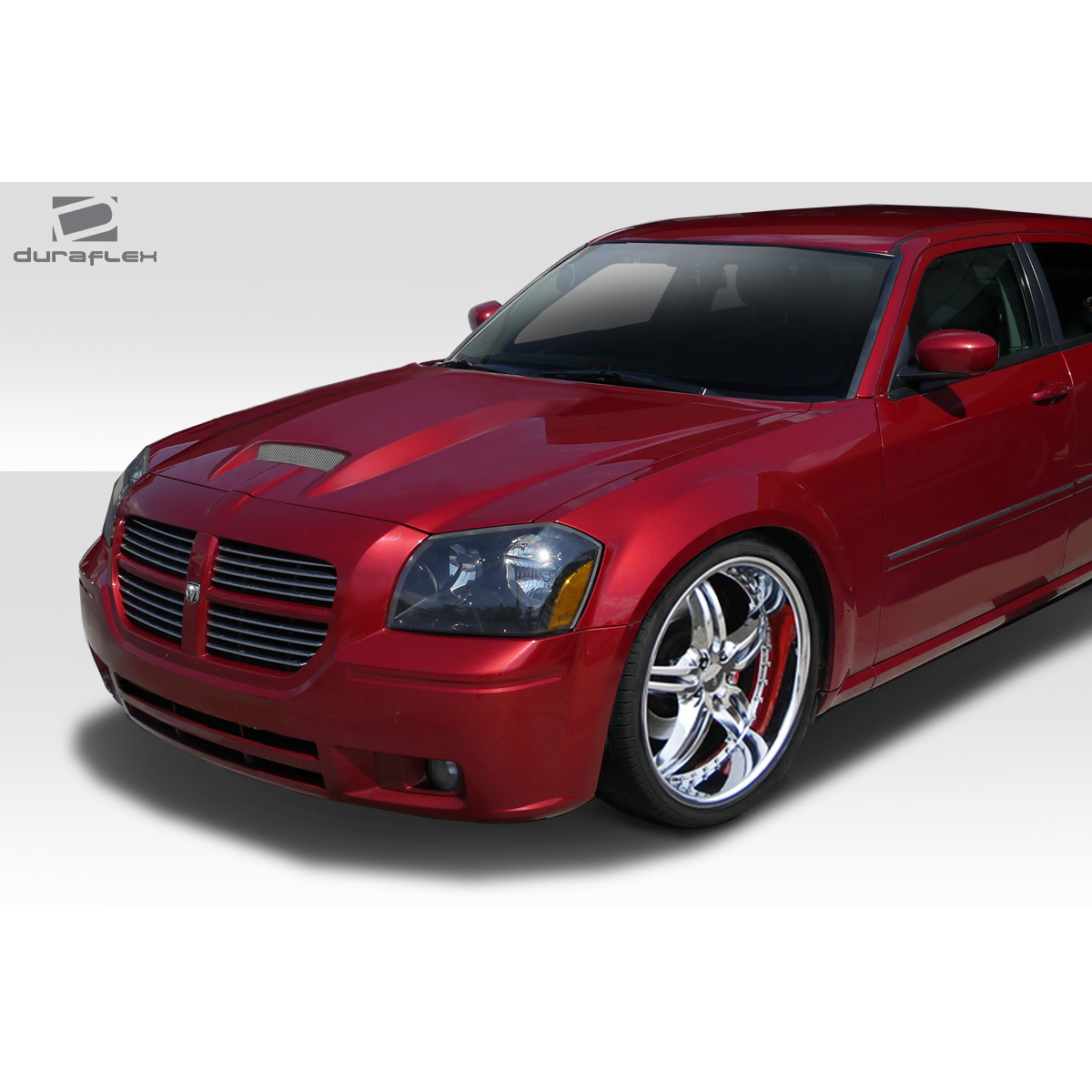 Modify your Dodge Magnum 2005 with our Exterior/Hoods - Front angle view of the Dodge Magnum SRT Look Hood