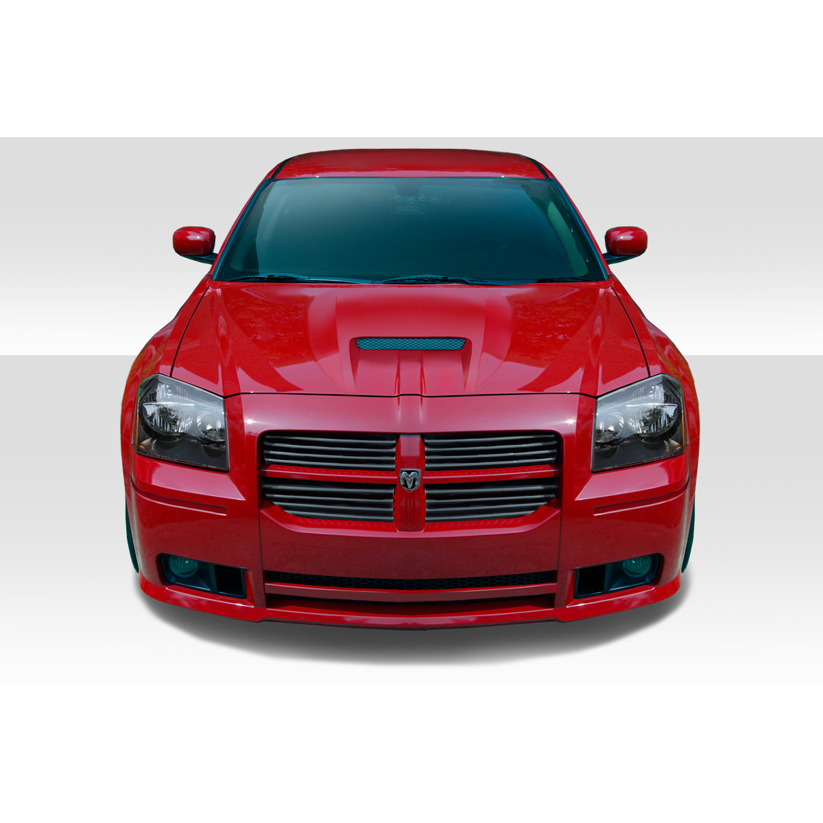 Modify your Dodge Magnum 2005 with our Exterior/Hoods - Front view of hood at zero degrees angle