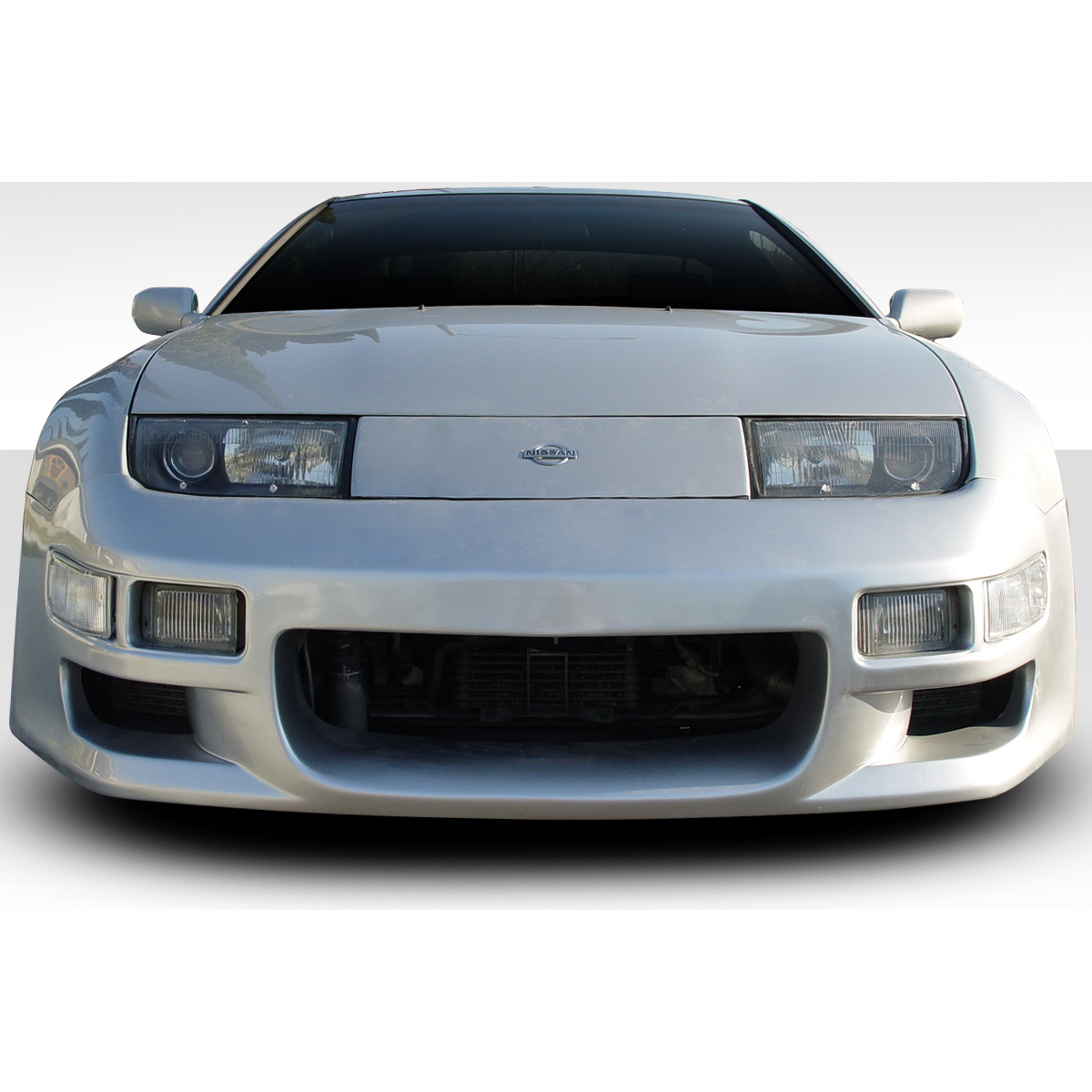 Modify your Nissan 300ZX 1990 with our Exterior/Front Bumpers or Lips - Front view of Nissan 300ZX at eye level angle