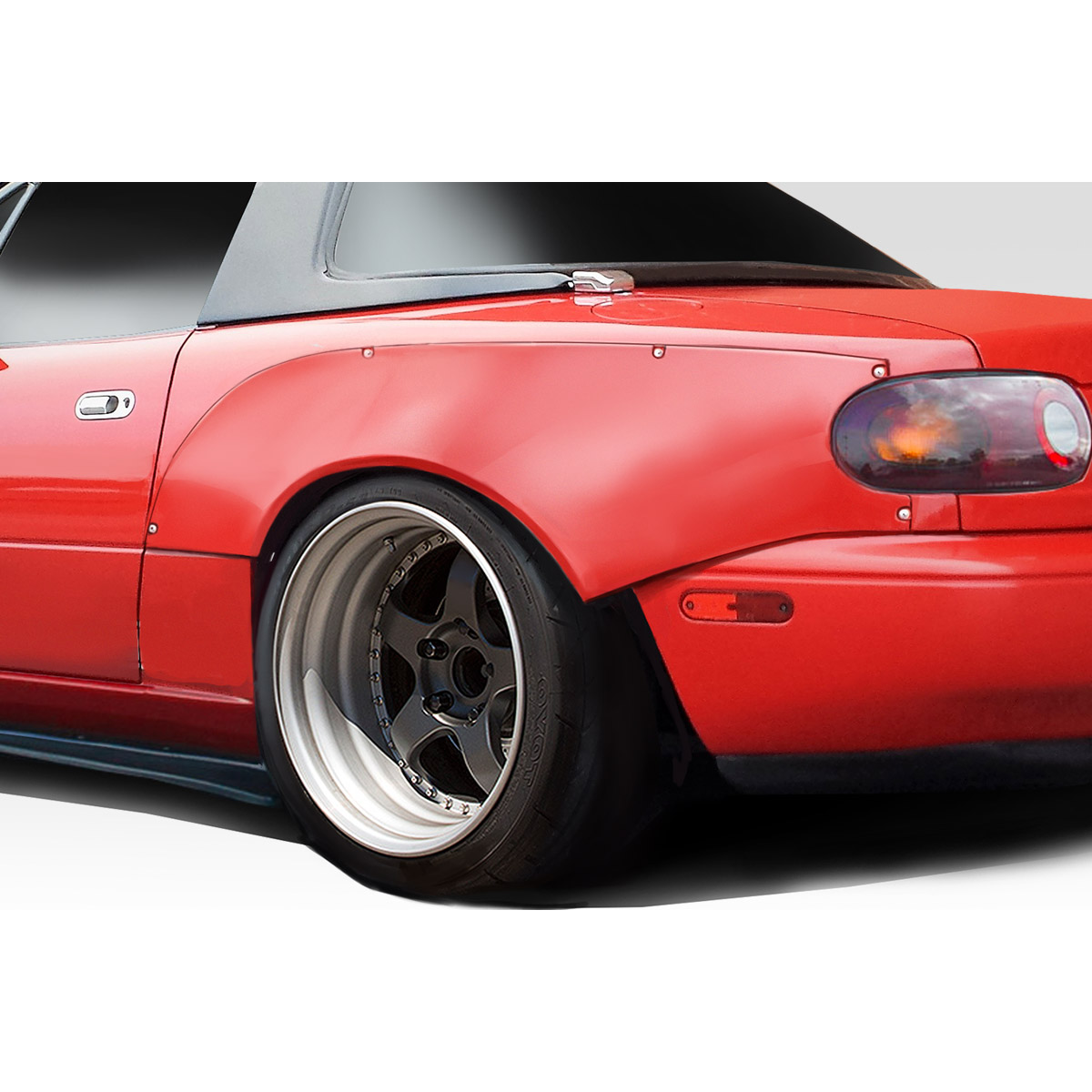 Modify your Mazda Miata 1990 with our Exterior/Fenders - Rear view angled slightly to left rear quarter