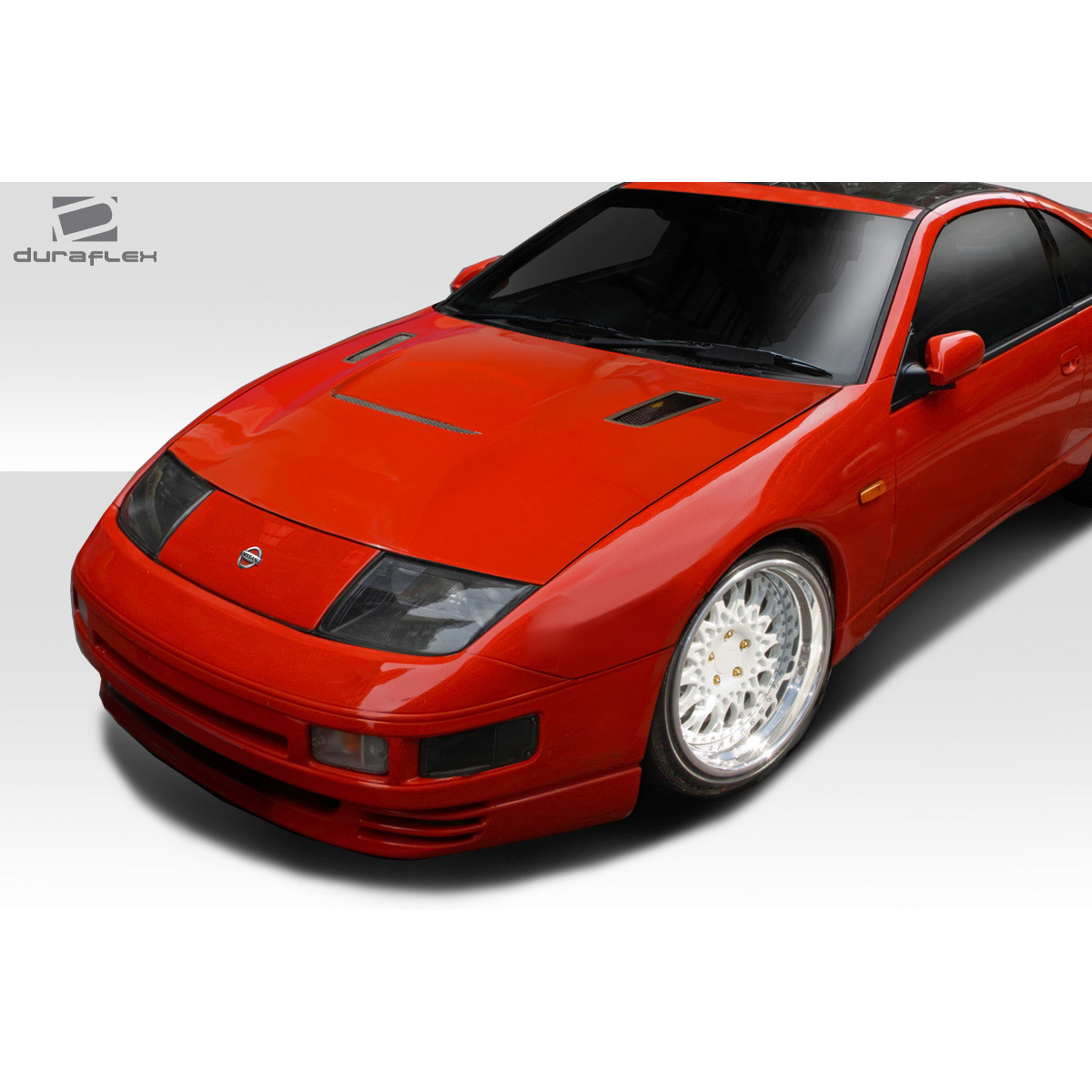 Modify your Nissan 300ZX 1990 with our Exterior/Hoods - Front three quarter angle of a Nissan 300ZX