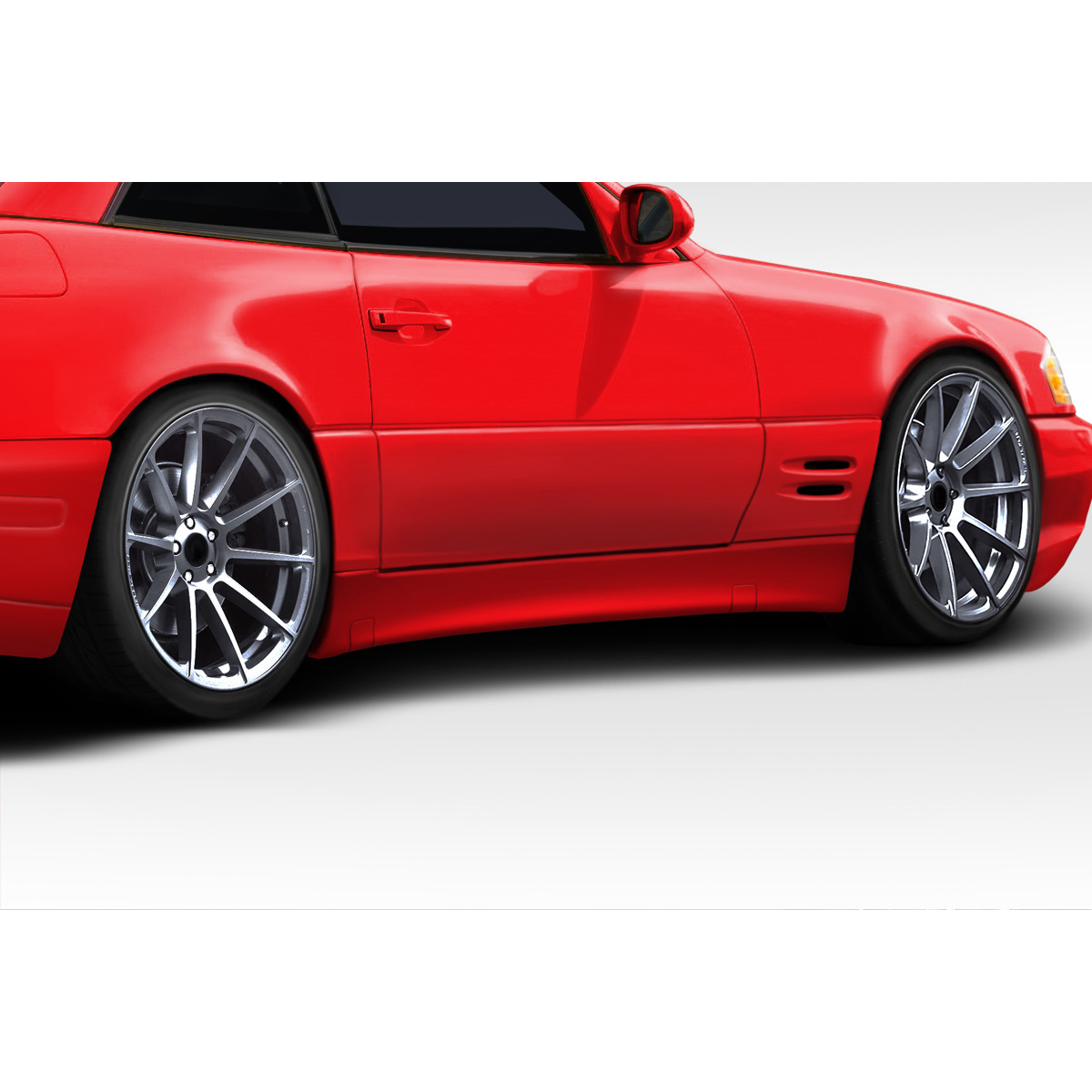 Modify your Mercedes-Benz SL-Class 1990 with our Exterior/Side Skirts - The angle shows the side view of the vehicle