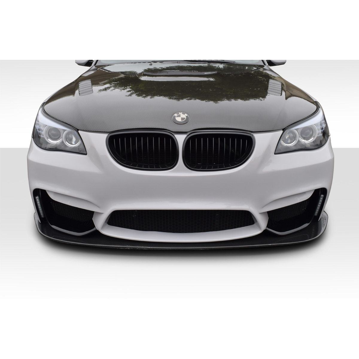 Modify your BMW 5-Series 2004 with our Exterior/Front Bumpers or Lips - Front view with slight downward angle