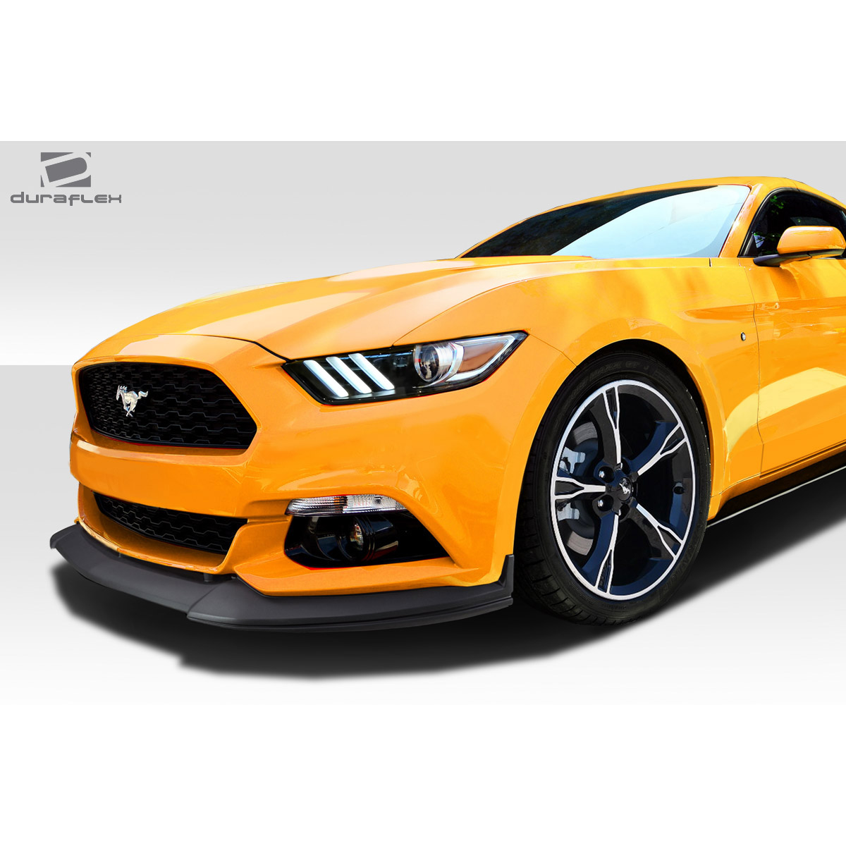 Modify your Ford Mustang 2015 with our Exterior/Front Bumpers or Lips - Front angle view of the vehicle part highlighted