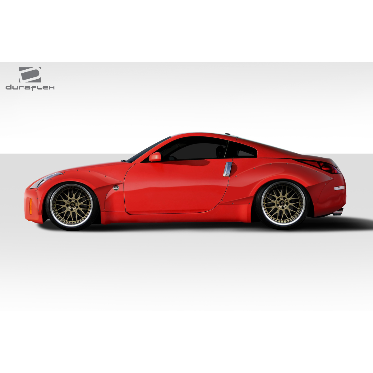 Modify your Nissan 350Z 2003 with our Exterior/Fenders - Side profile view of a Nissan 350Z