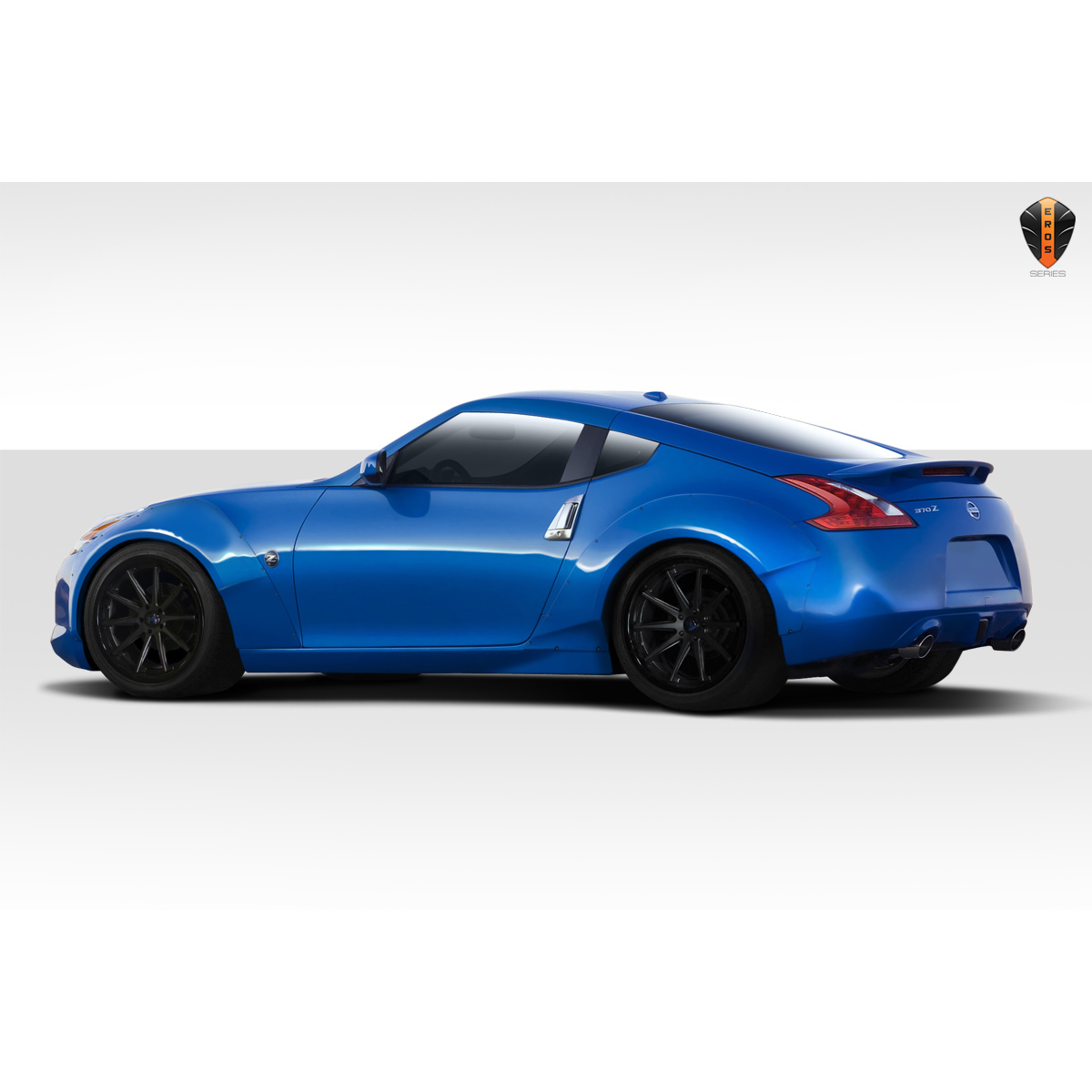 Modify your Nissan 370Z 2009 with our Exterior/Fenders - Side angle view of Nissan 370Z