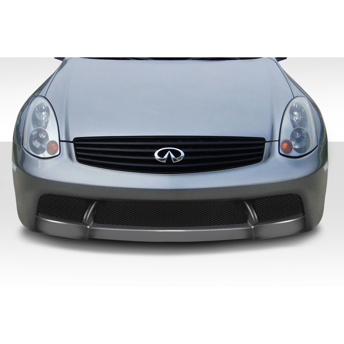 Modify your Infiniti G35 2003 with our Exterior/Complete Body Kits - Front view angle of Infiniti G35 bumper part