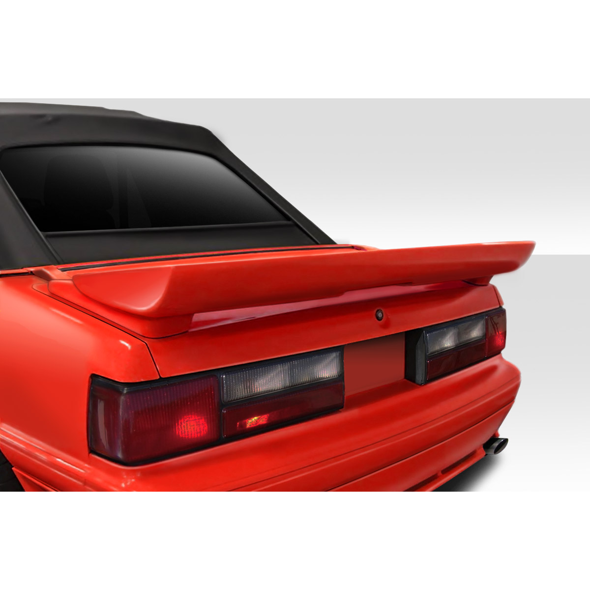 Modify your Ford Mustang 1979 with our Exterior/Wings - Rear view of the car showing the spoiler