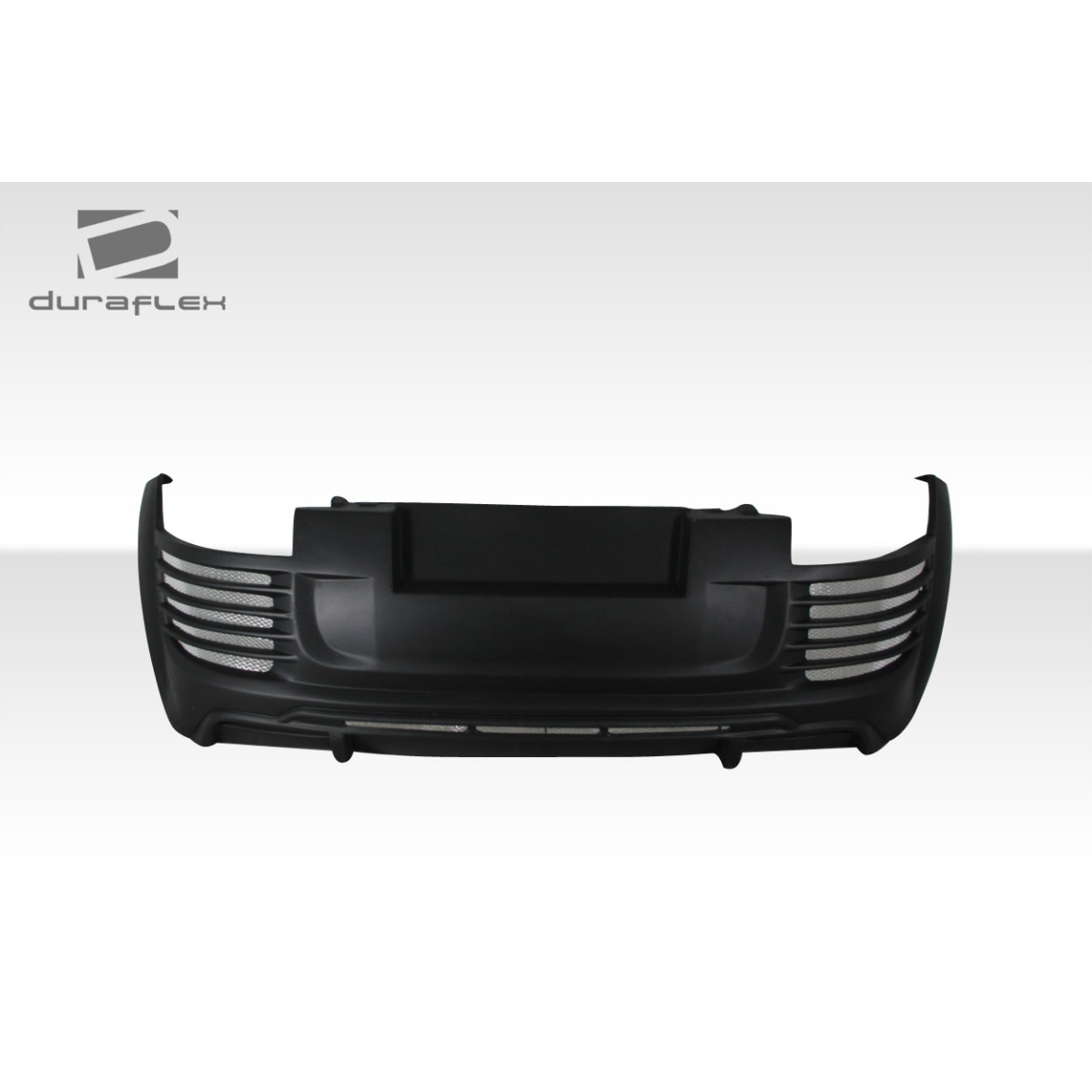 Modify your Audi R8 2000 with our Exterior/Rear Bumpers or Lips - Frontal view of a rear bumper with sharp lines