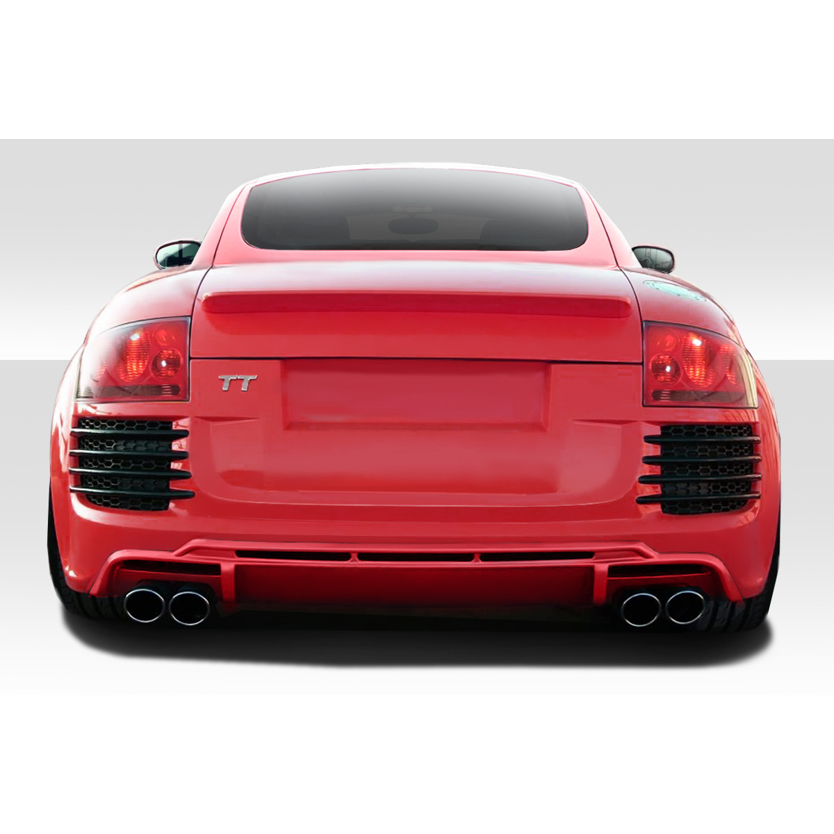 Modify your Audi R8 2000 with our Exterior/Rear Bumpers or Lips - Rear angle view of Audi R8 showing bumper design